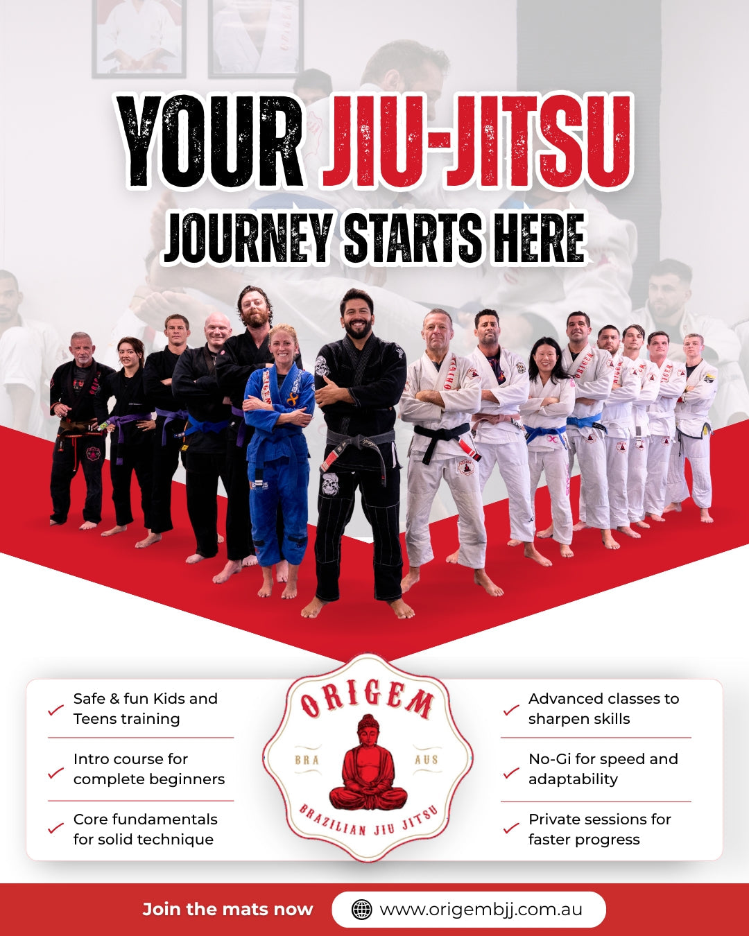 How Brazilian Jiu-Jitsu Builds Confidence, Fitness & Discipline - Origem BJJ Australia
