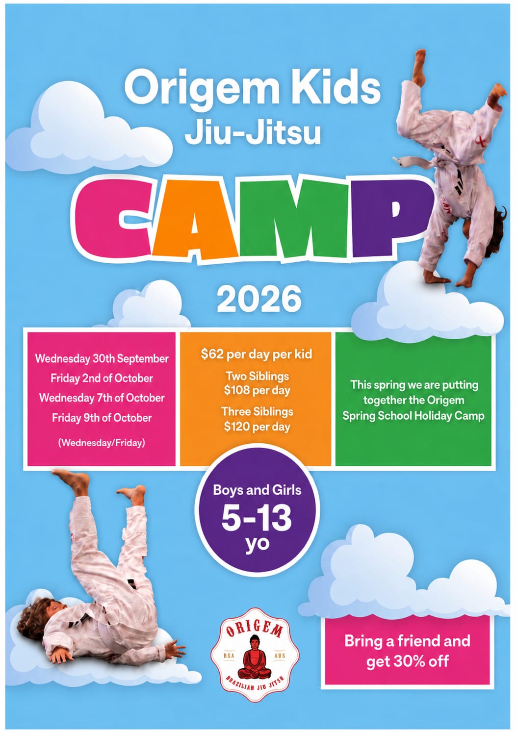 ORIGEM SPRING HOLIDAY CAMP 2026